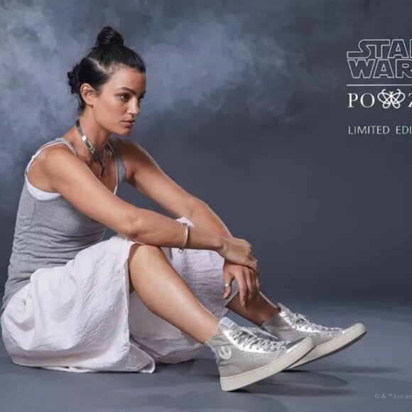 Po-Zu Star Wars Limited Edition Silver Resistance Sneakers - EU 38 (No. 82/1000) - Picture 2 of 12